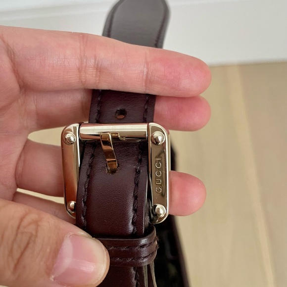 Gucci Guccissima brown leather small hobo - Picture 11 of 14
